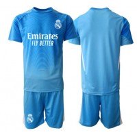 Fotballdrakt Barn Real Madrid Keeper Hjemmedraktsett 2025-26 Kortermet (+ Korte bukser)